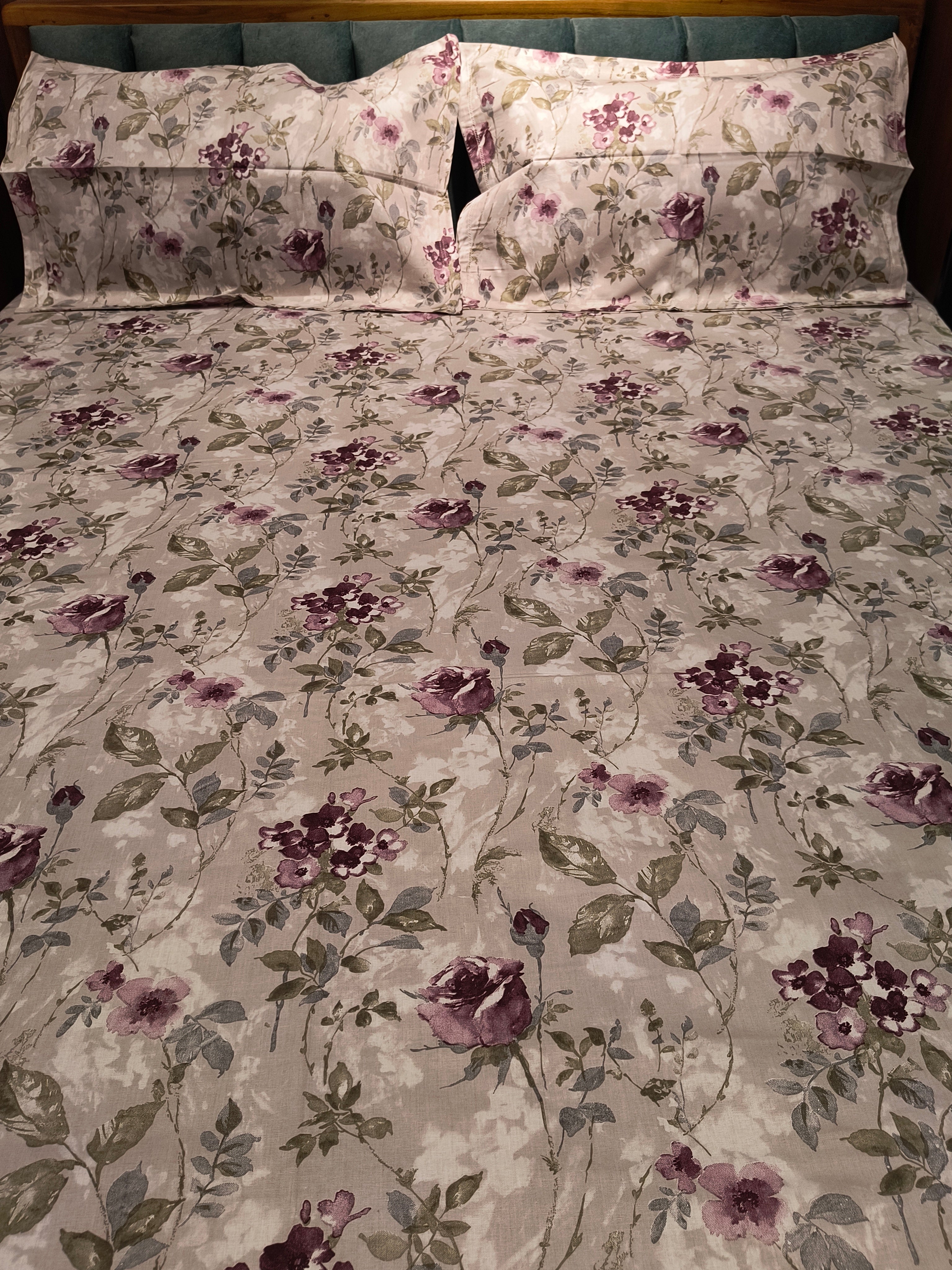 Soft Cotton King Size Bedsheet Set