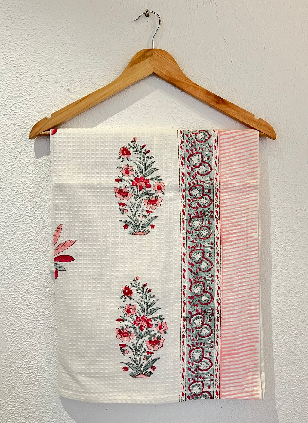 Hand-Block Printed Bath Towel
