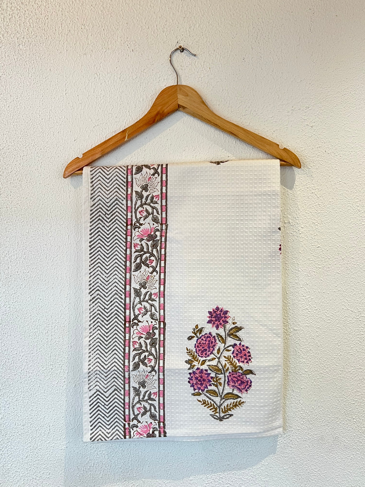 Hand-Block Printed Bath Towel