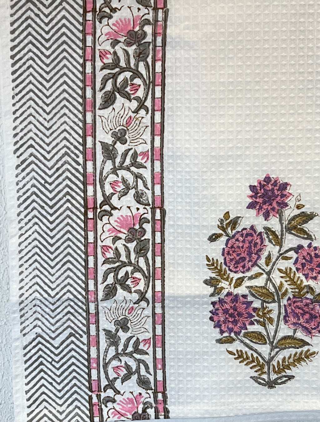 Hand-Block Printed Bath Towel