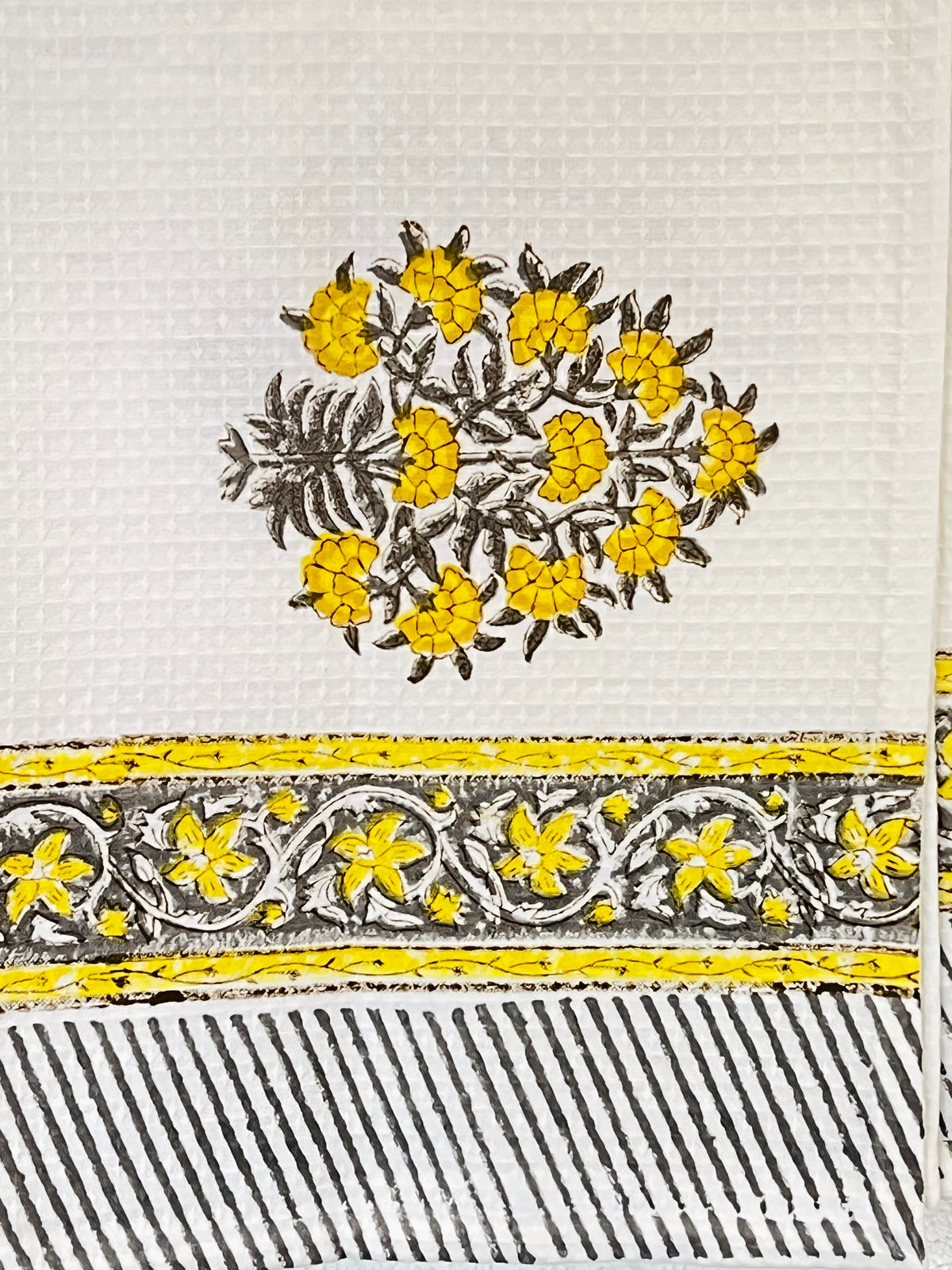 Hand Block -Printed Bath Towel