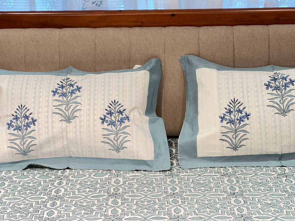 Hand Block Printed King Size Bedsheets