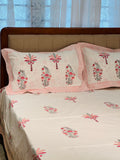 Hand Block Printed King Size Bedsheet