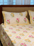 Hand Block Printed king Size Bedsheet