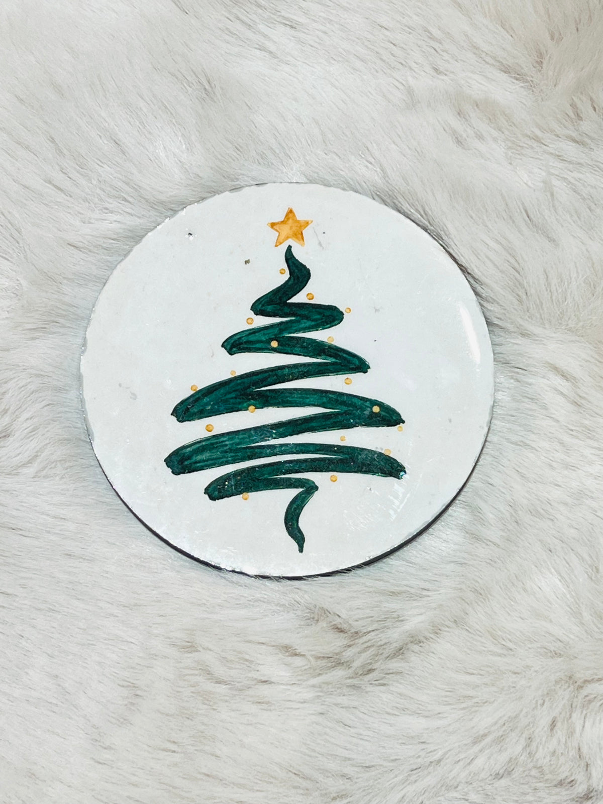 Xmas Theme Wooden Coaster