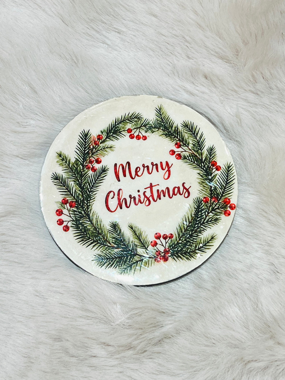 Xmas Theme Wooden Coaster