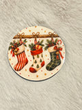 Xmas theme Wooden Coaster