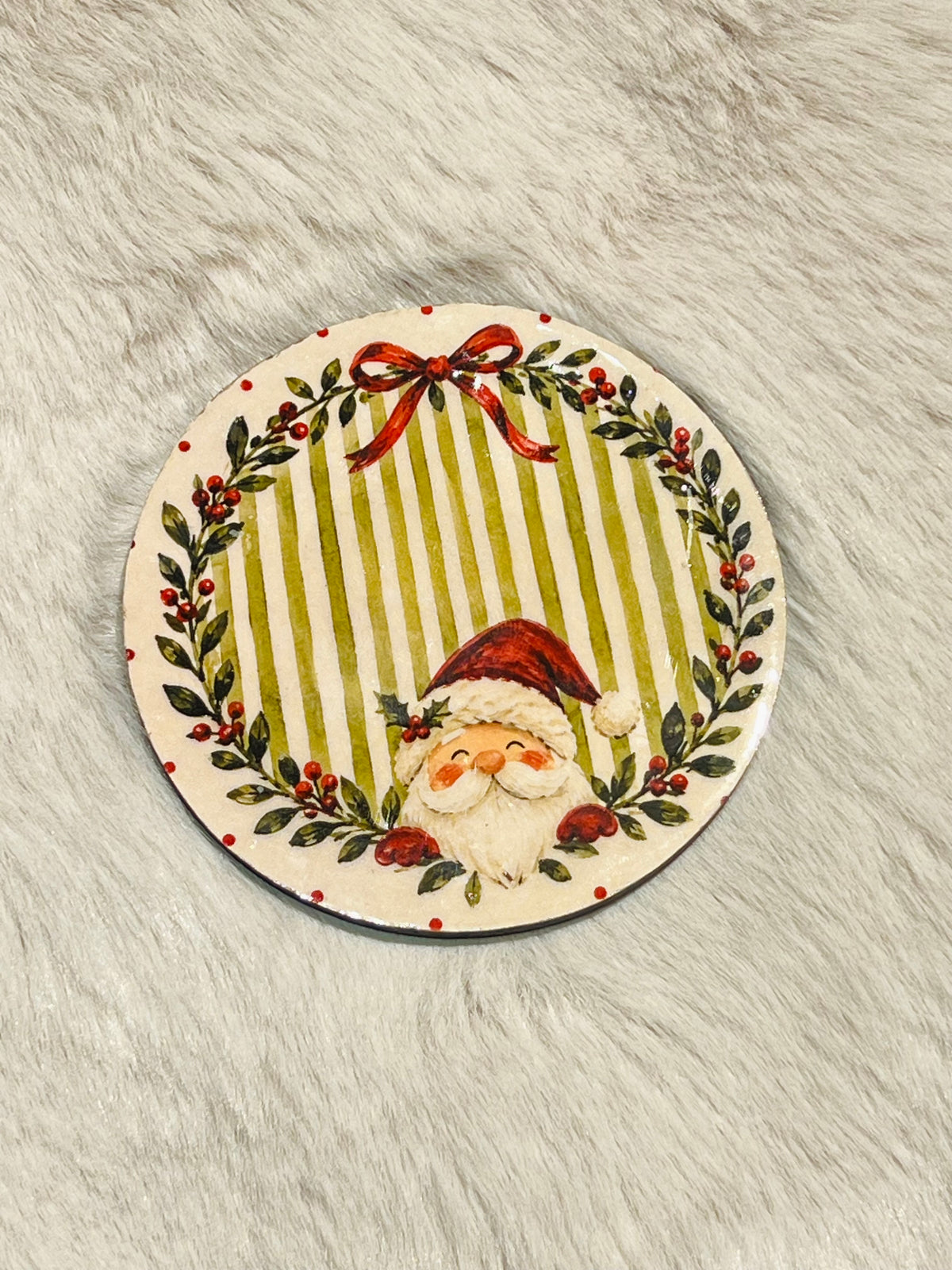 Xmas Theme Wooden Coaster
