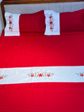 King Size Embroidered Bedsheets