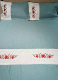 King Size Embroidered Bedsheets