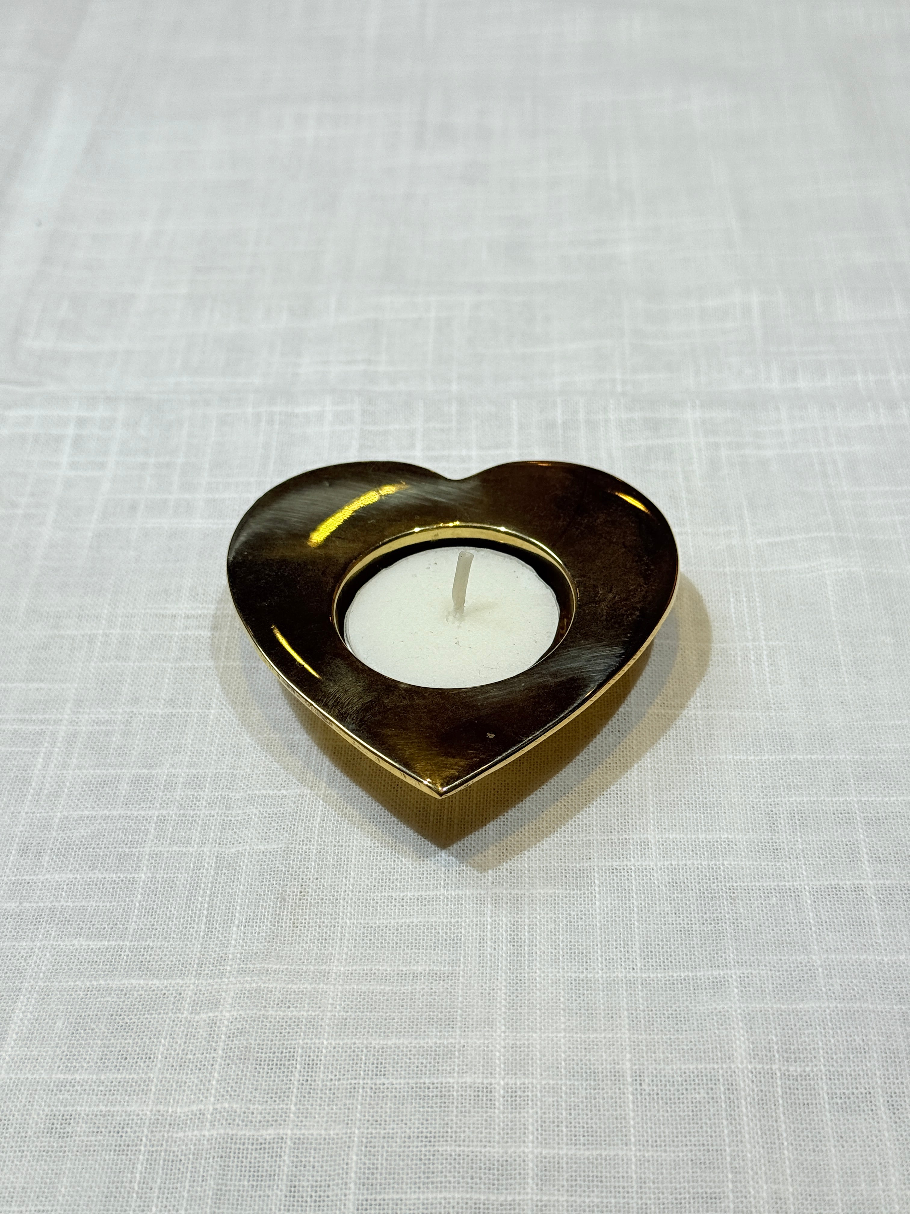 Xmas Theme Brass Candle Holder