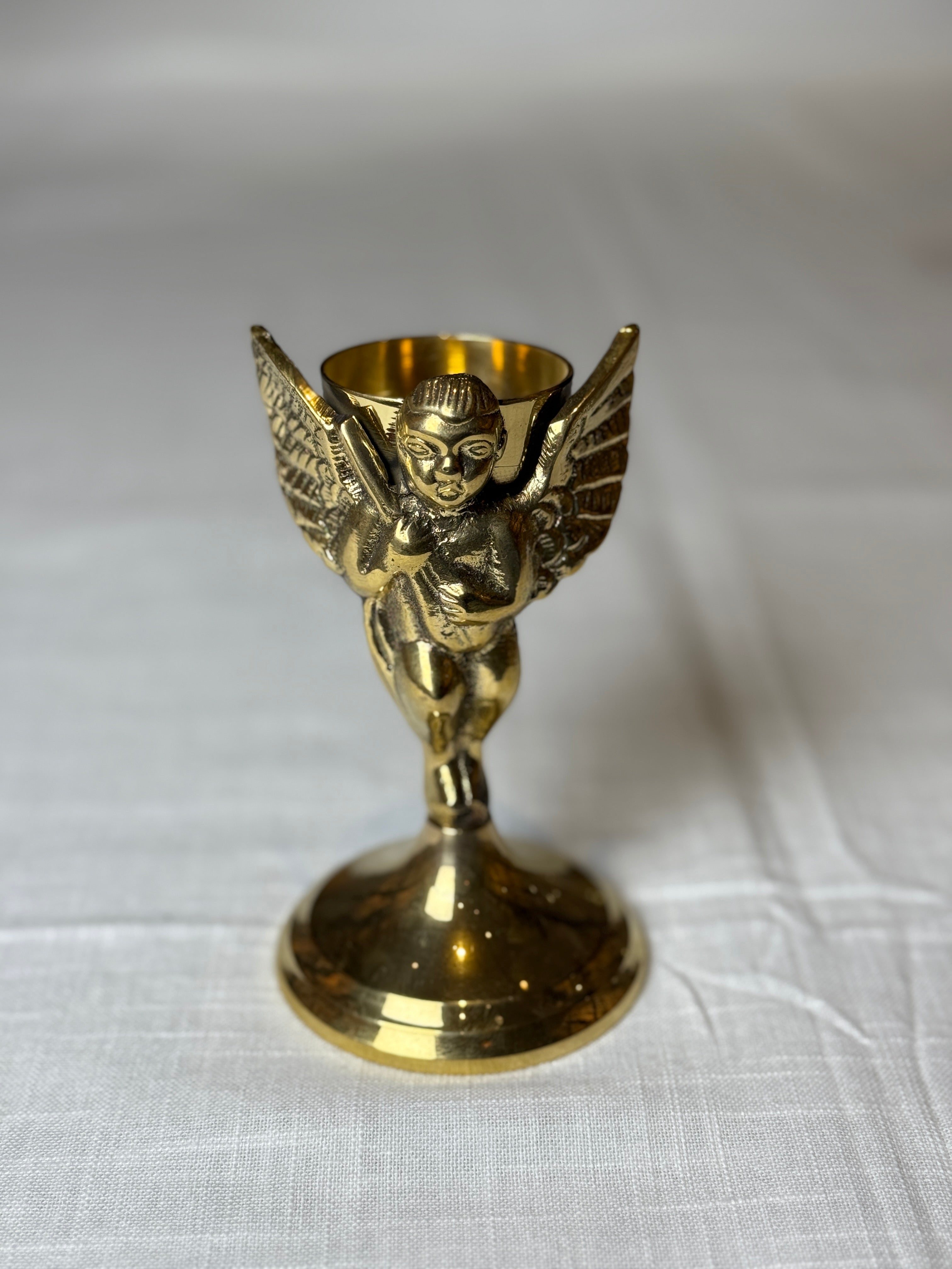 Xmas Theme Brass Candle Holder