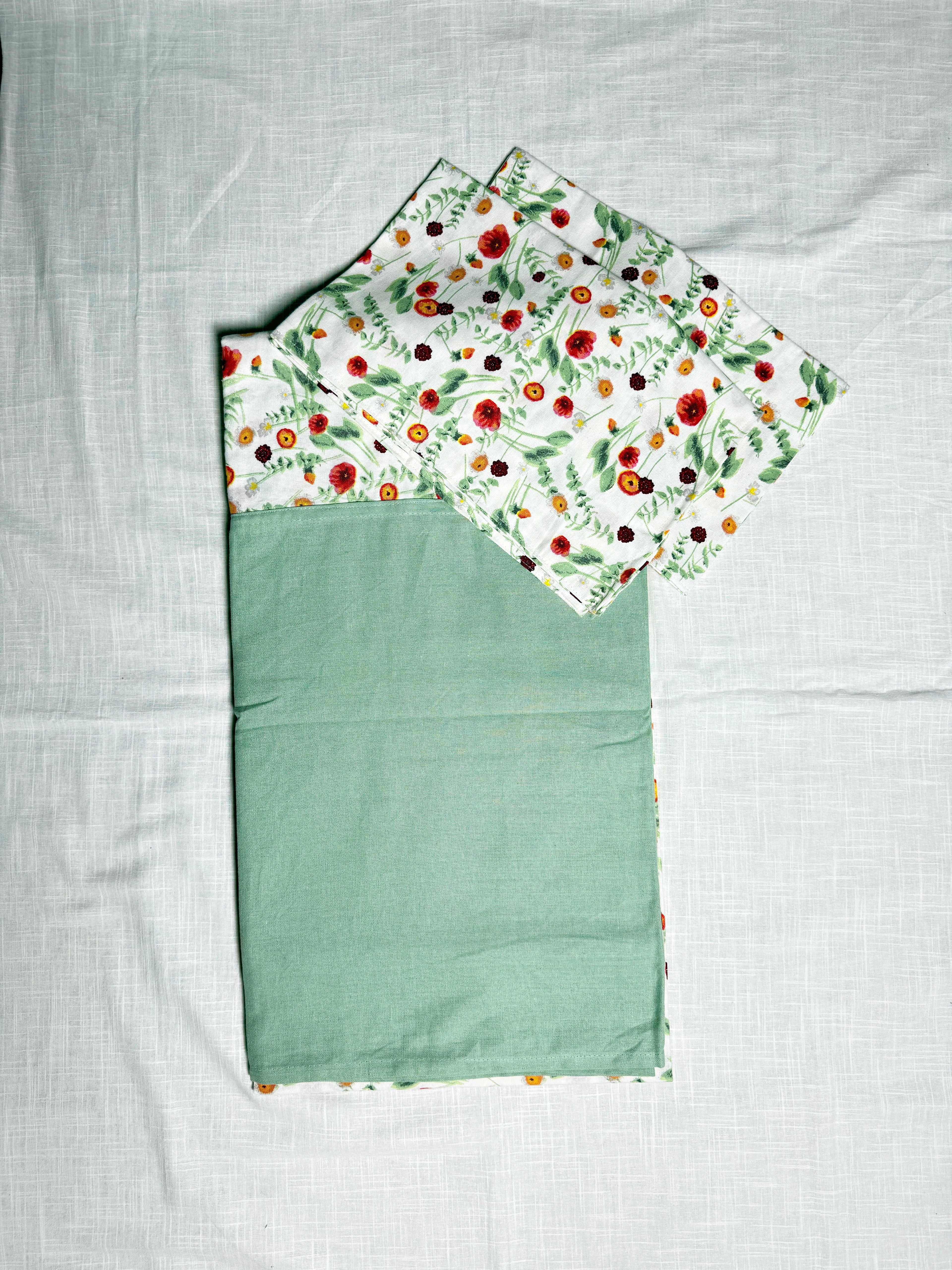 Floral Theme King Size Bedsheet