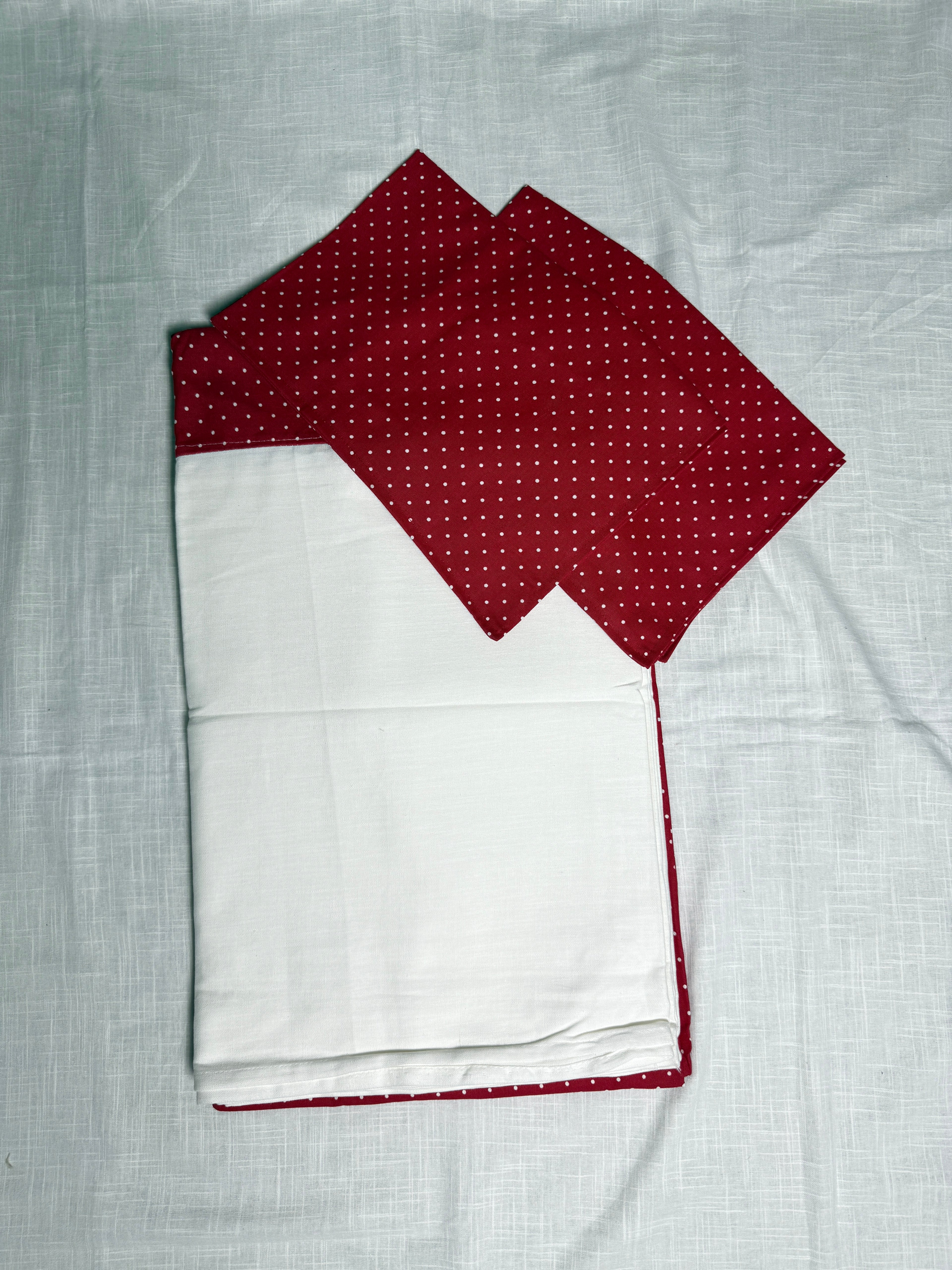 Polka Theme King Size Bedsheet