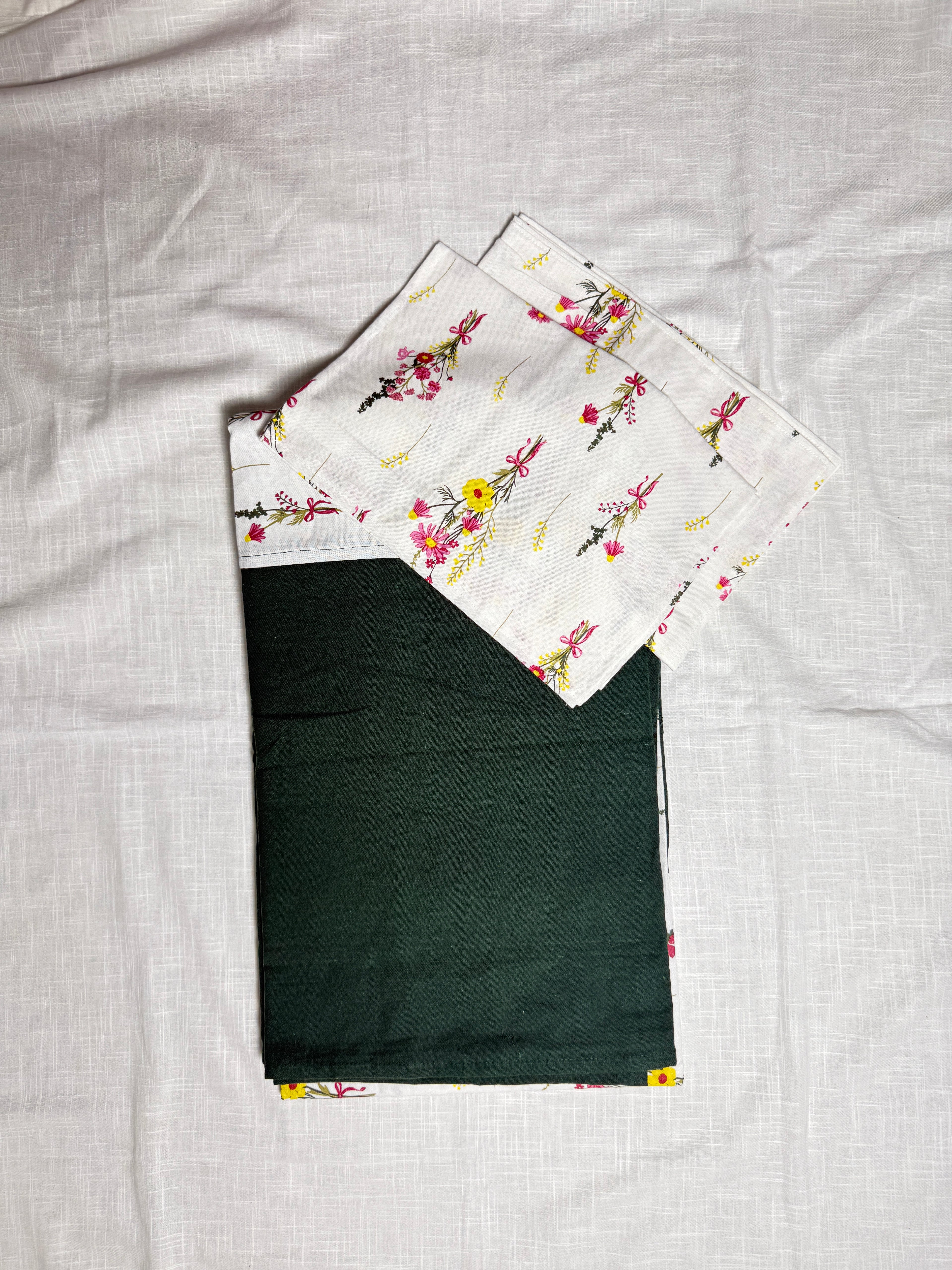 Floral Theme King Size Bedsheet