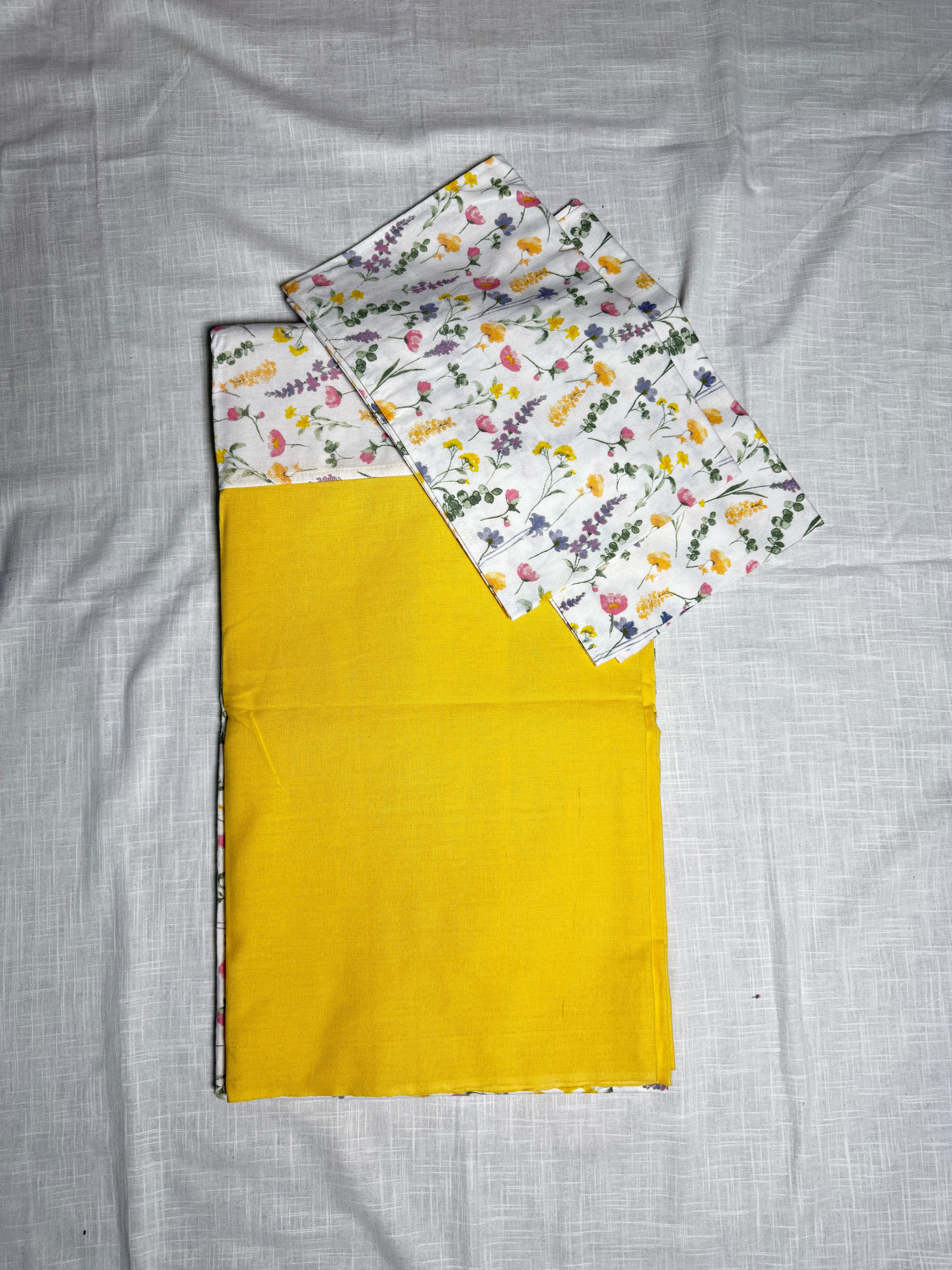 Floral Theme King Size Bedsheet