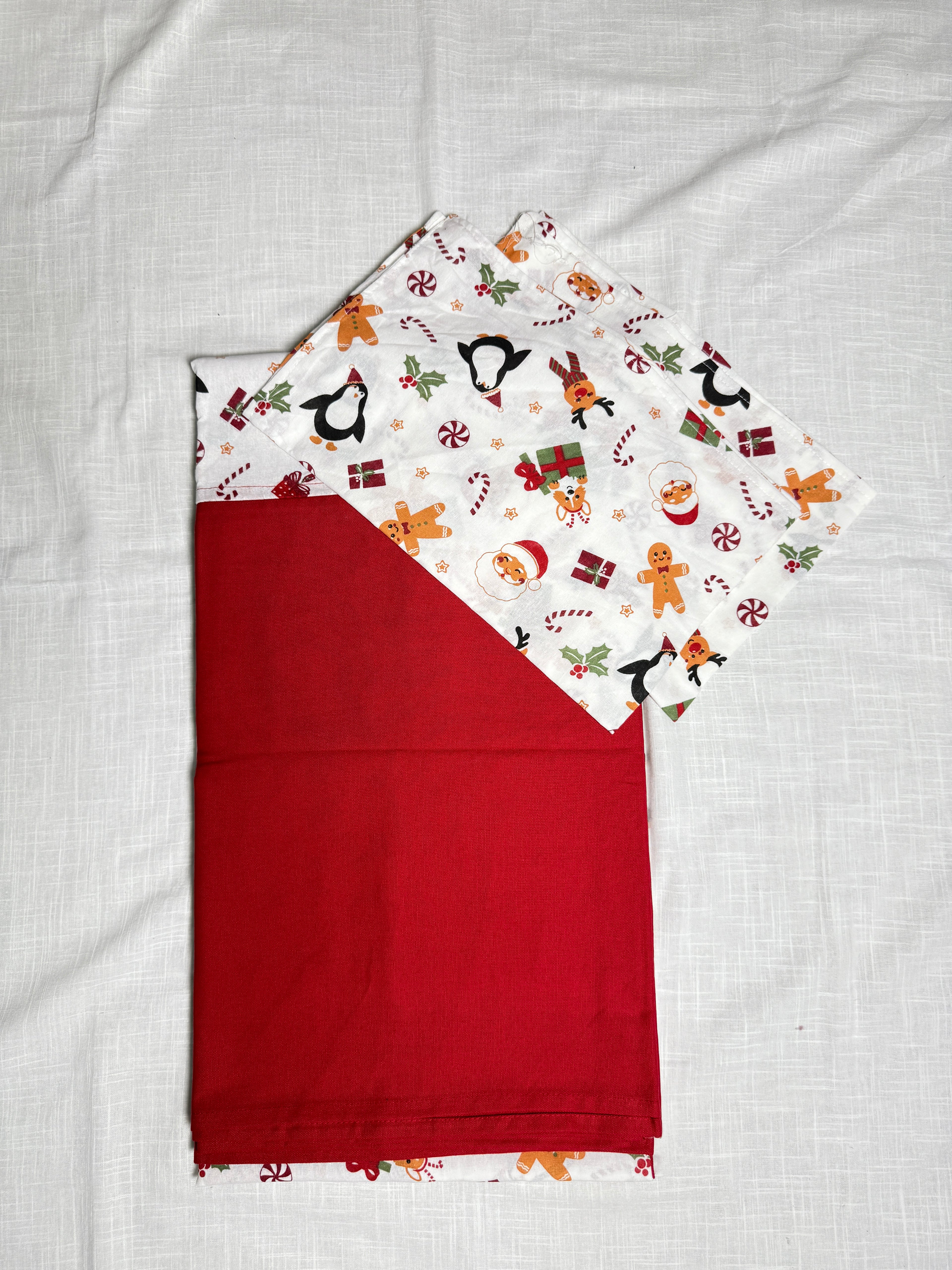 Xmas Theme King Size Bedsheet