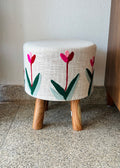 Embroidered Ottoman Stools