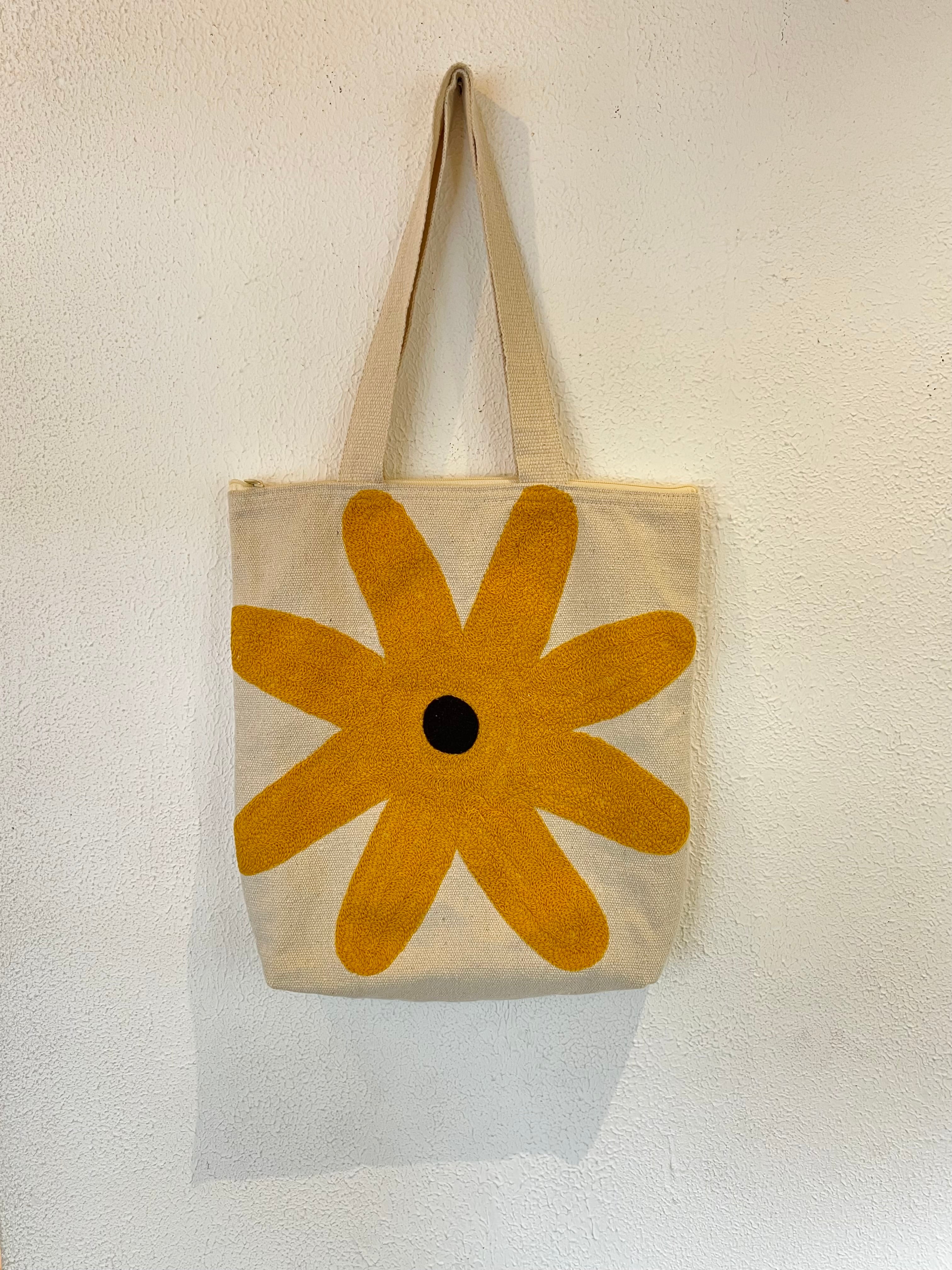 Jute Bag With Embroidered Work