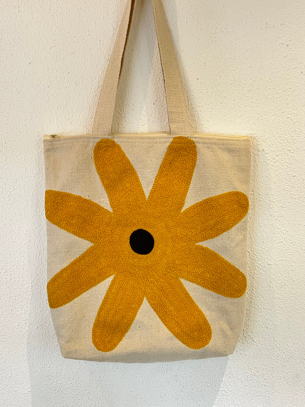 Jute Bag With Embroidered Work