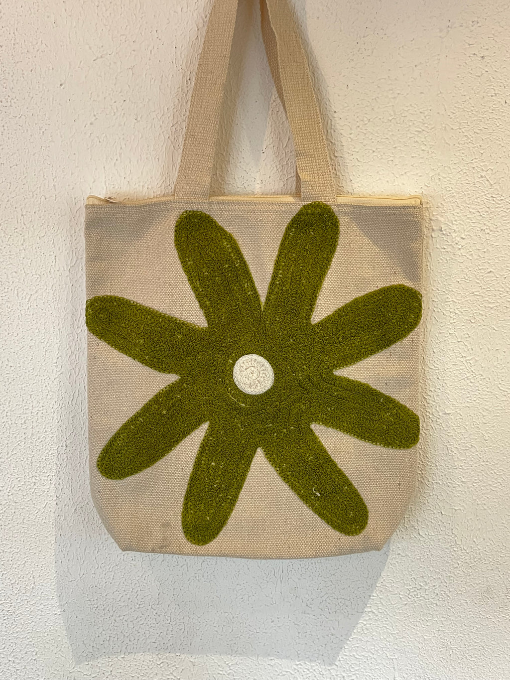 Jute Bag With Embroidered Work