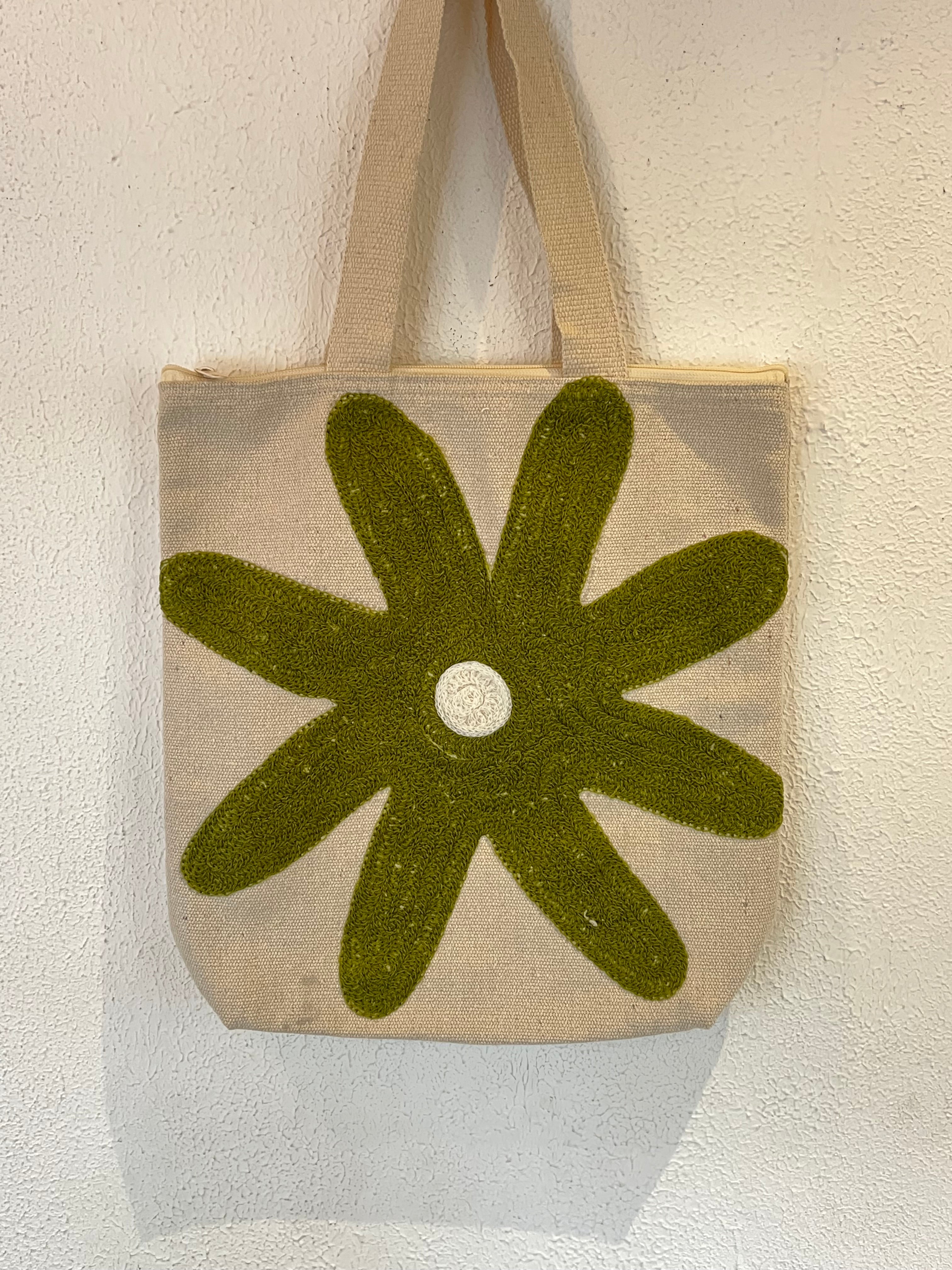 Jute Bag With Embroidered Work