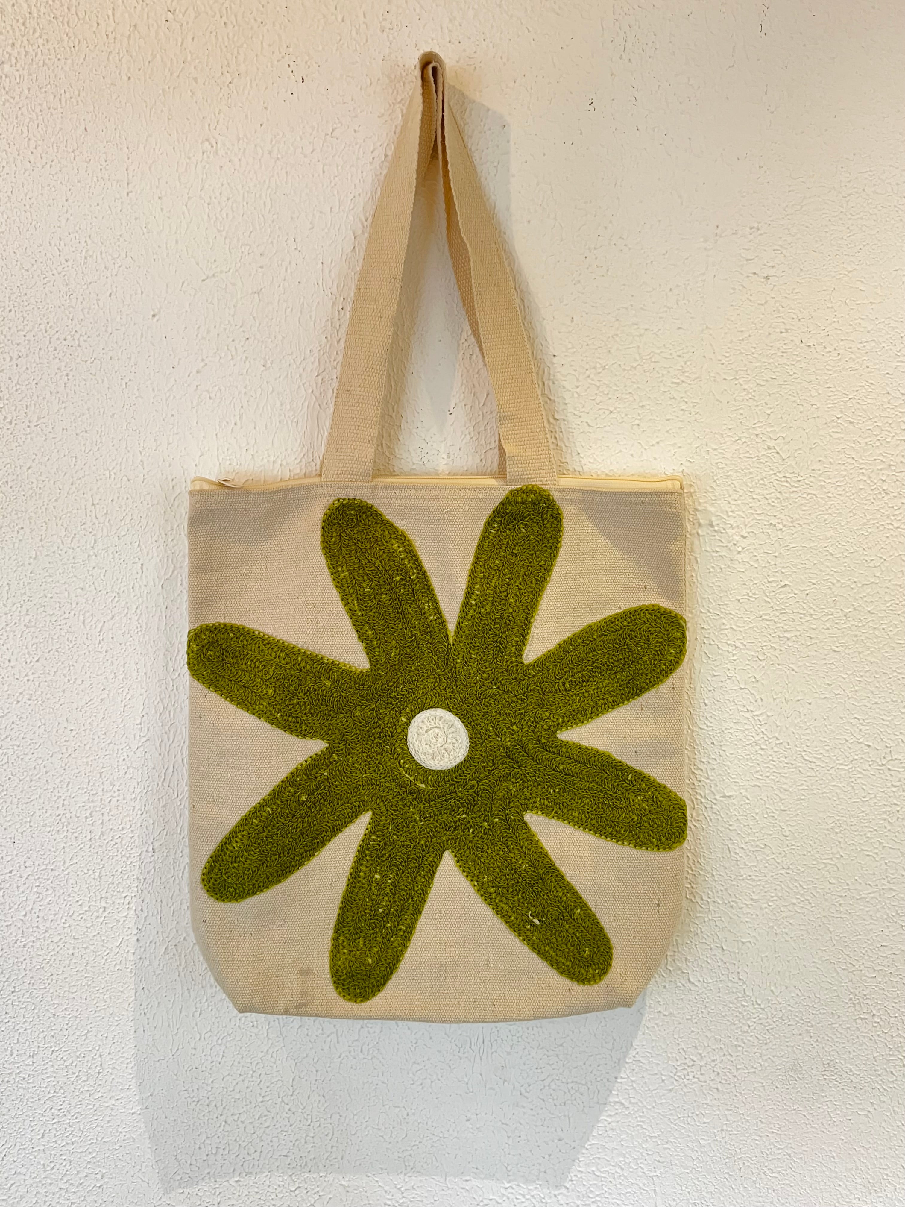 Jute Bag With Embroidered Work
