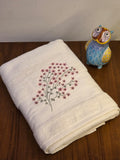 Embroidered Bath Towel