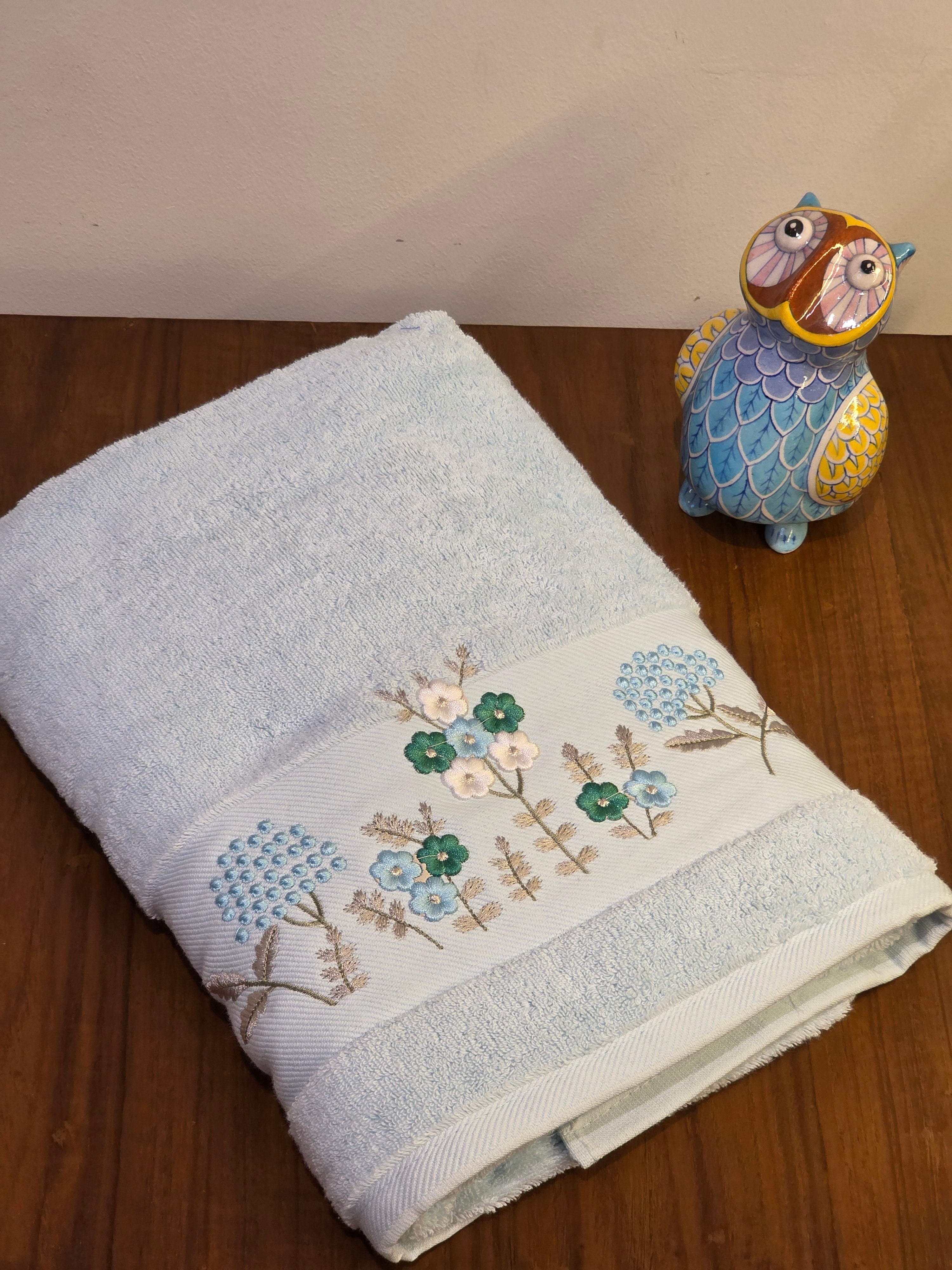 Embroidered Bath Towel