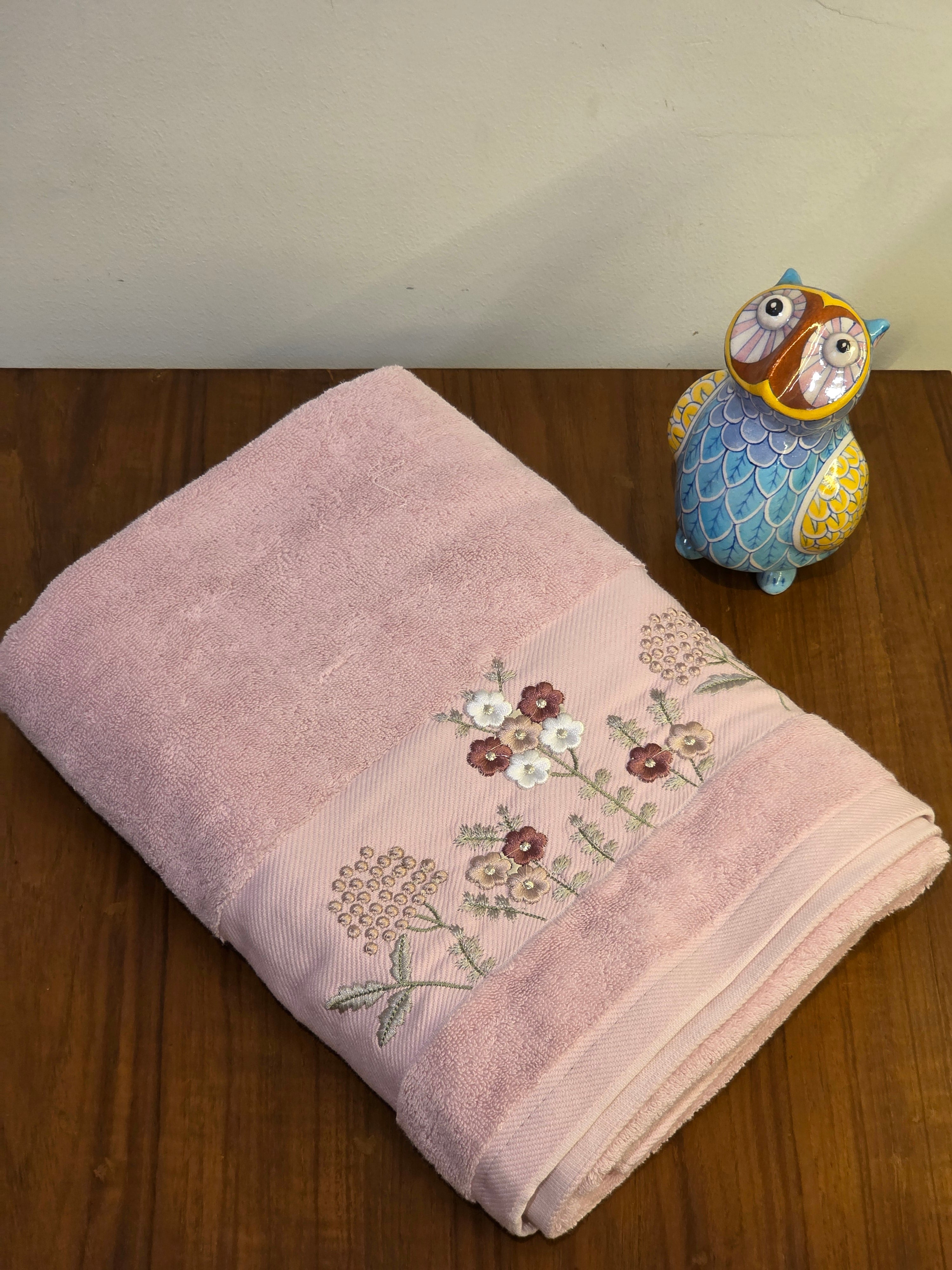 Embroidered Bath Towel
