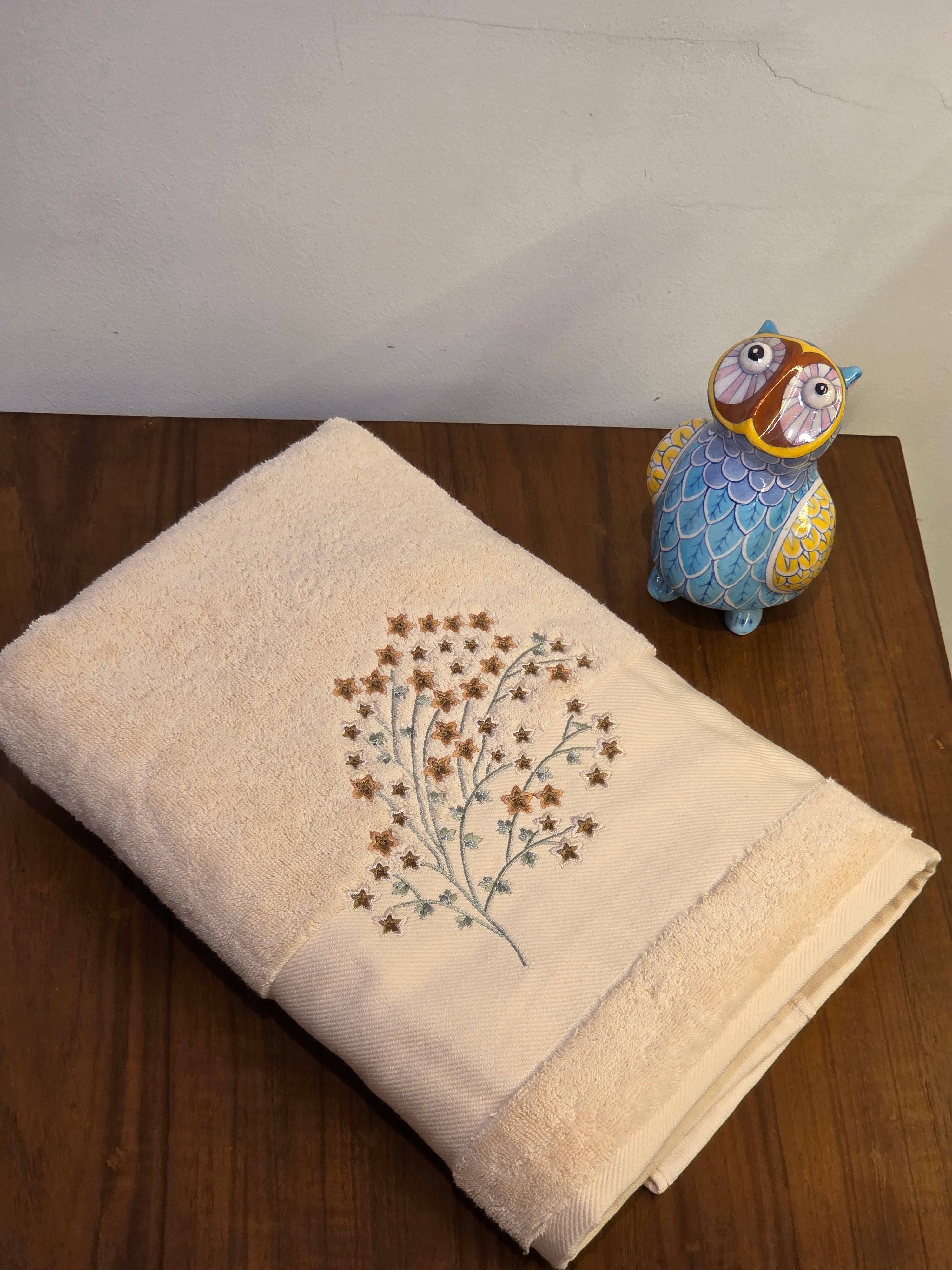 Embroidered Bath Towel
