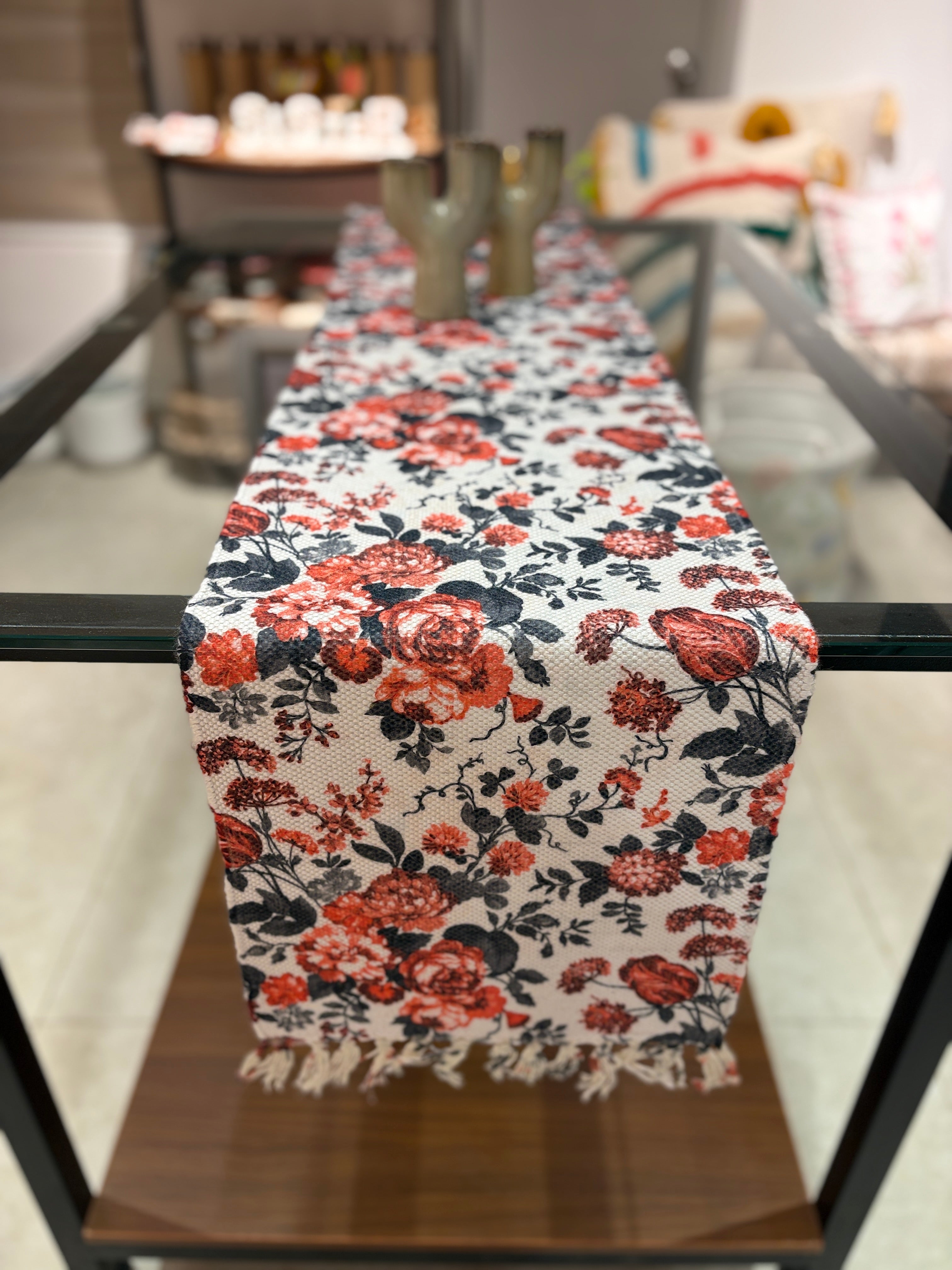 Self Print Jute Table Runner