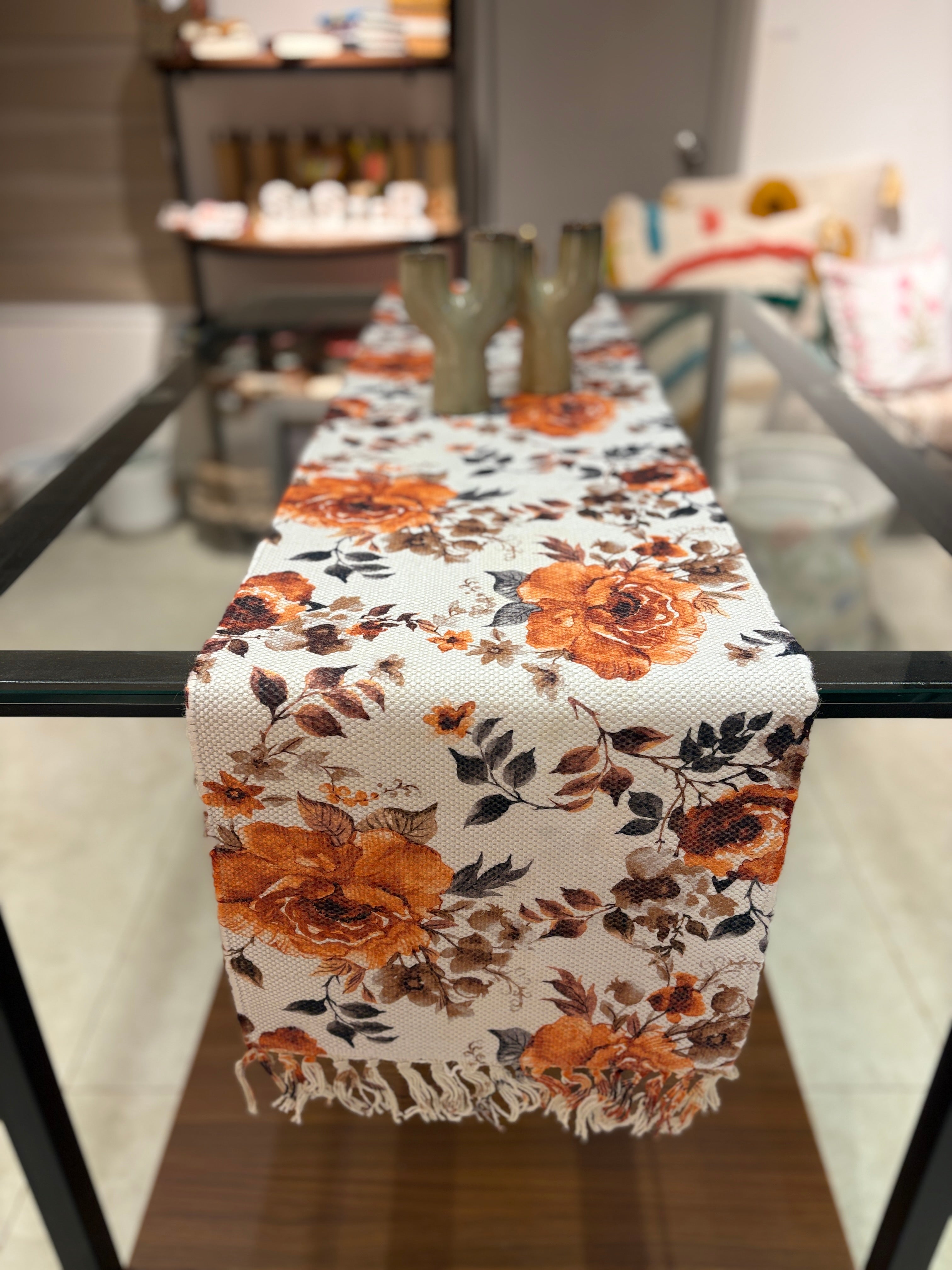 Self Print Jute Table Runner