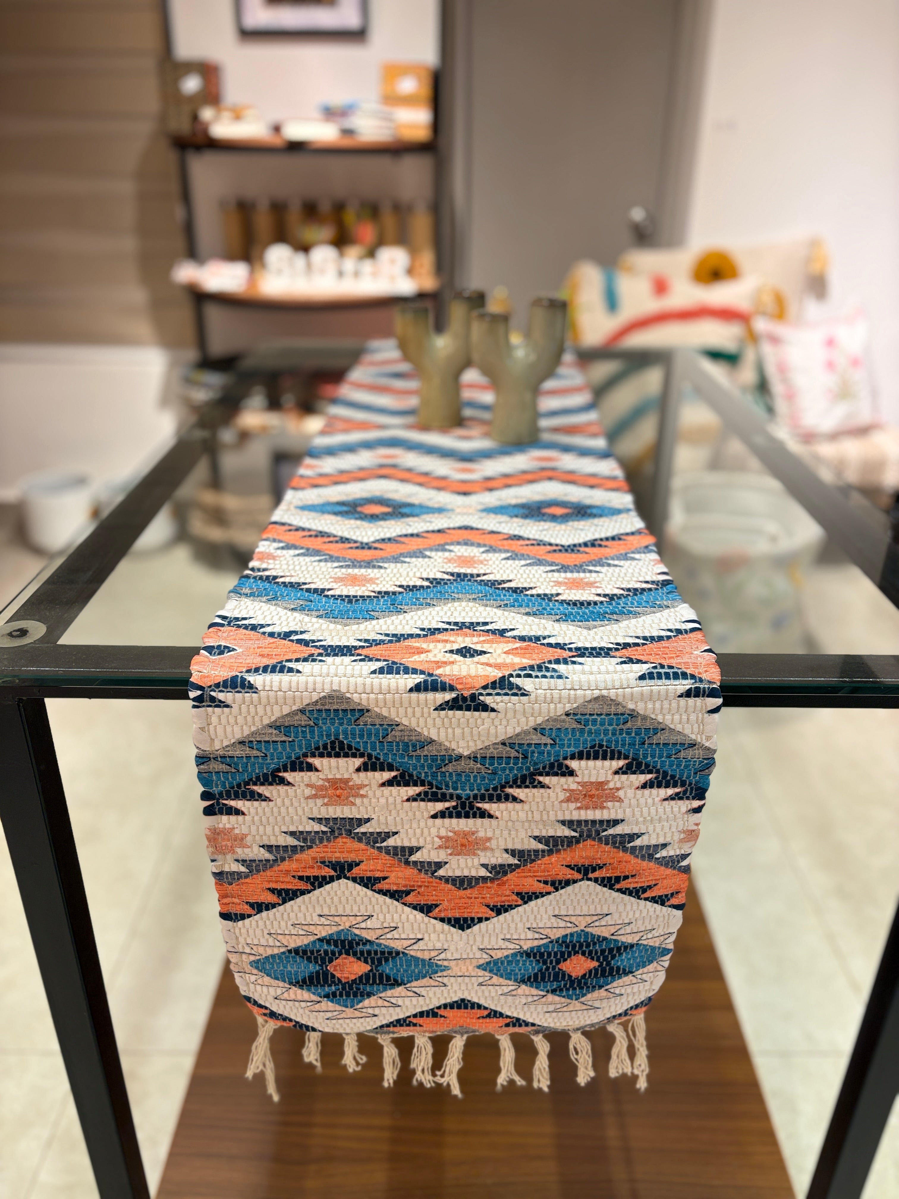 Self Print Jute Table Runner