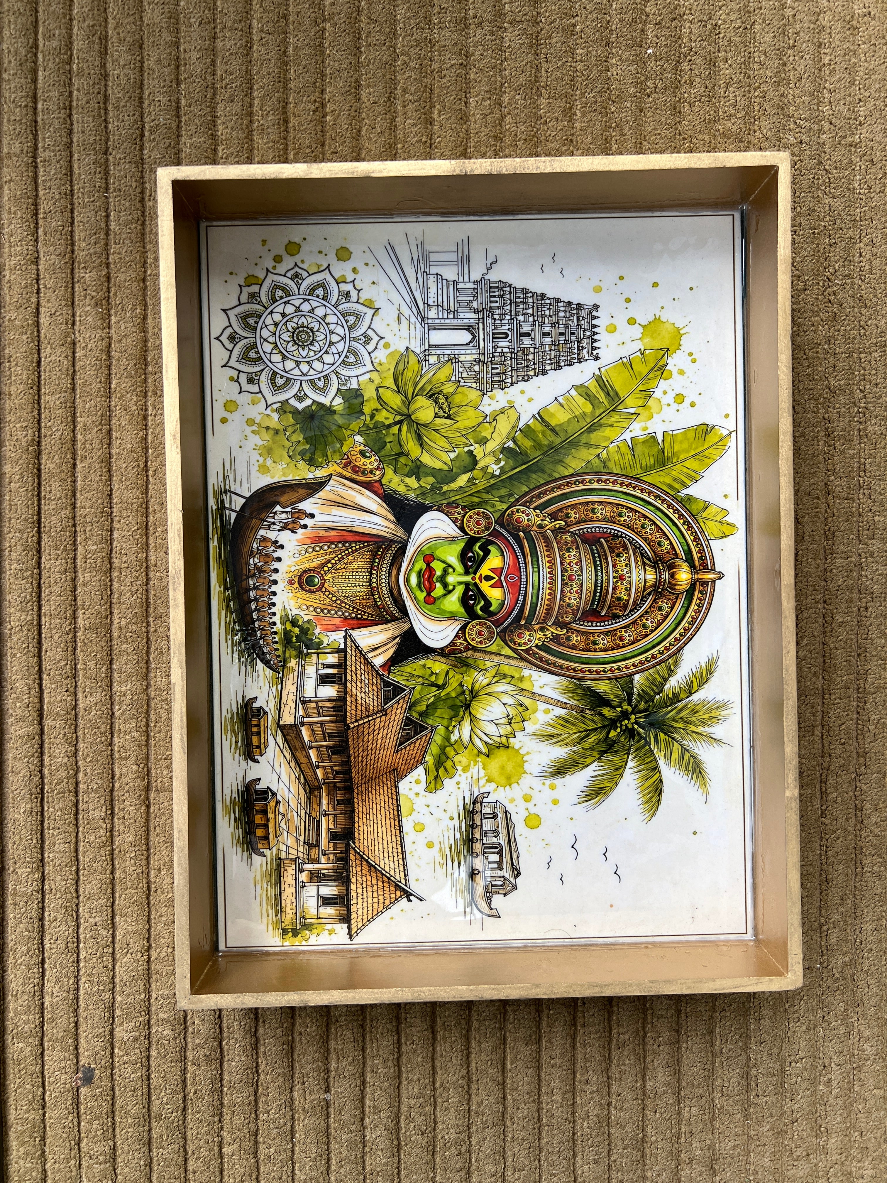 Kerala Theme MDF Tray