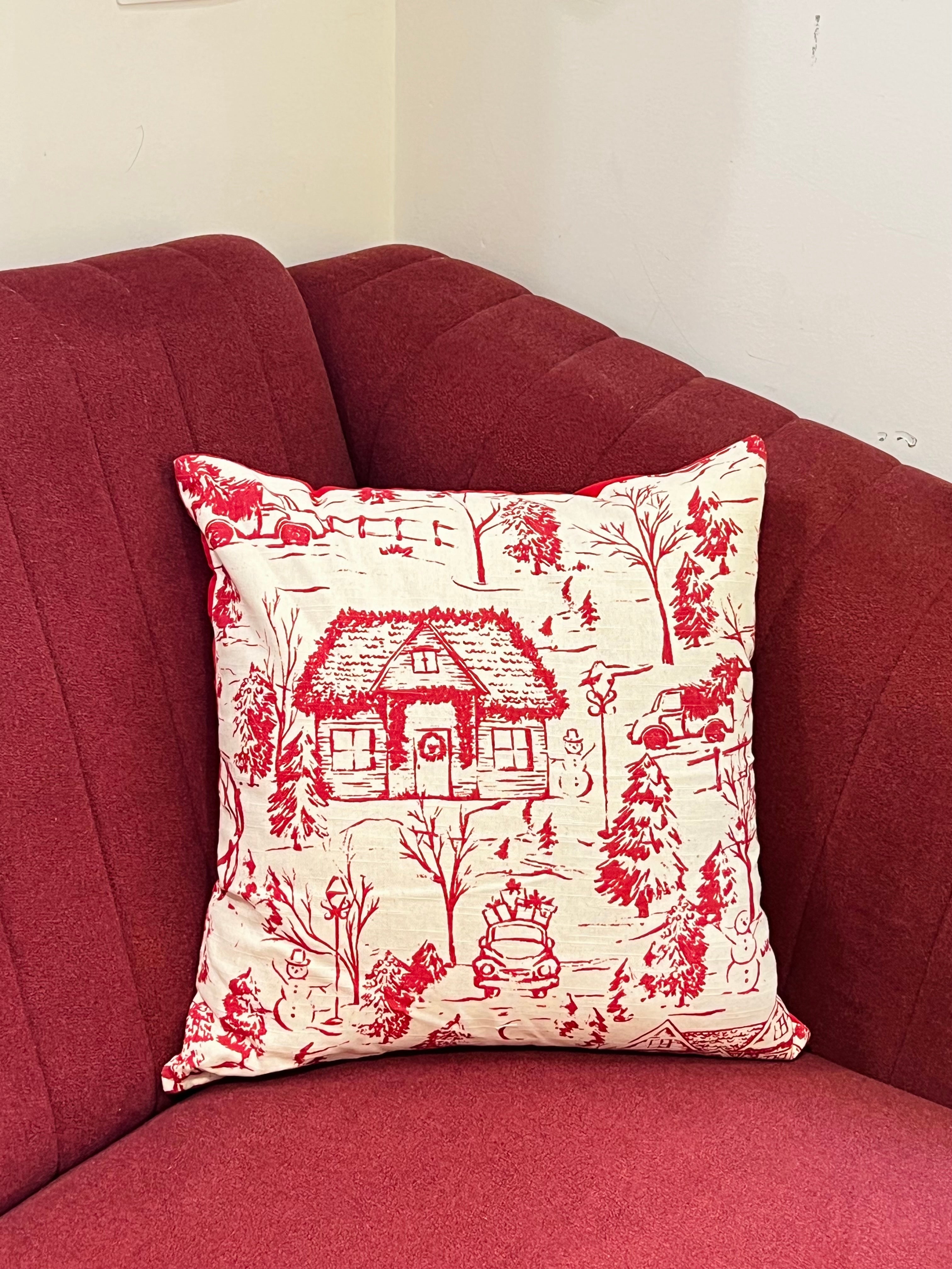 Christmas Theme Cushion Cover 16*16
