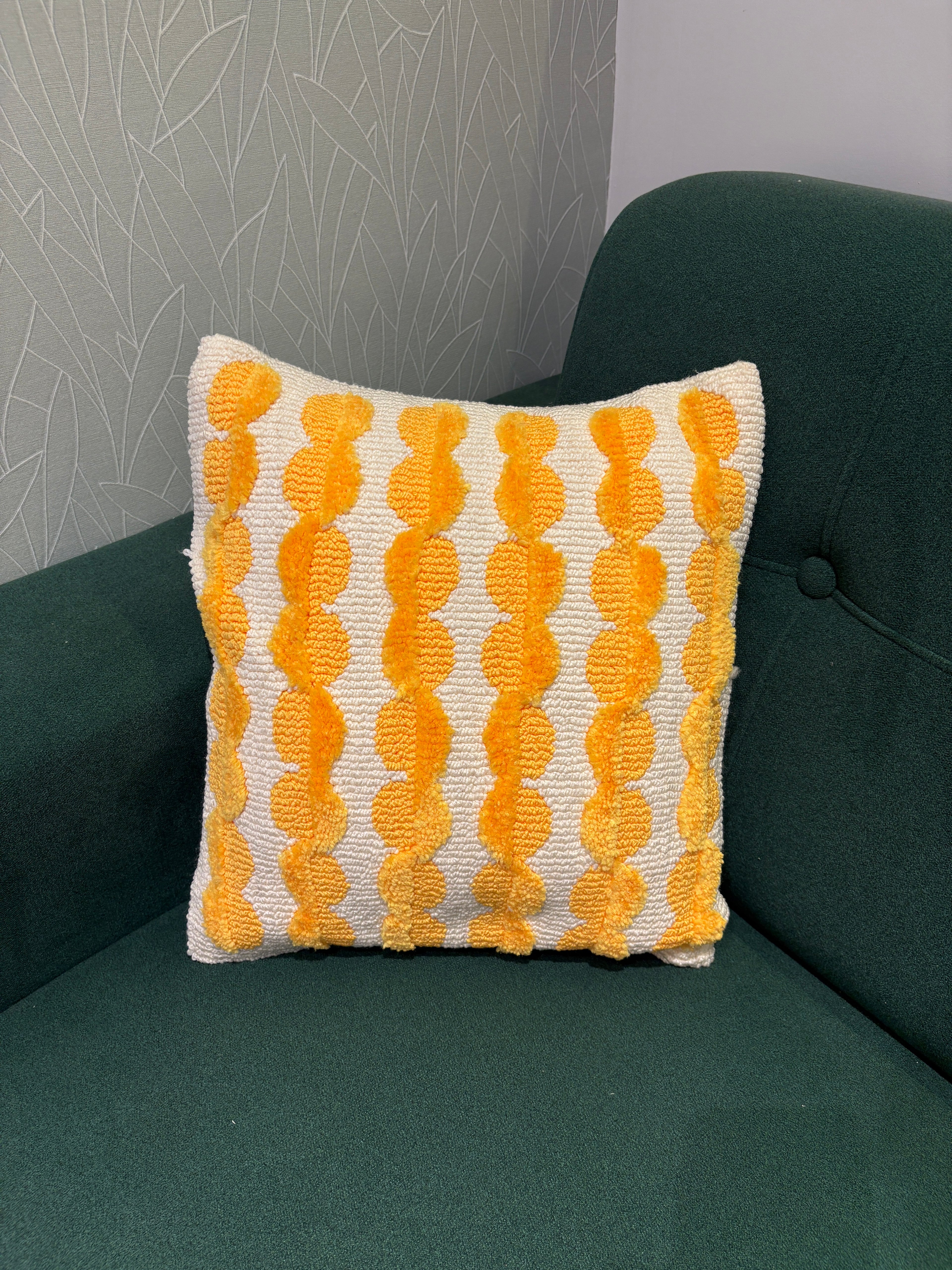 Textured Jute Cushion Cover – 16 x 16 inches