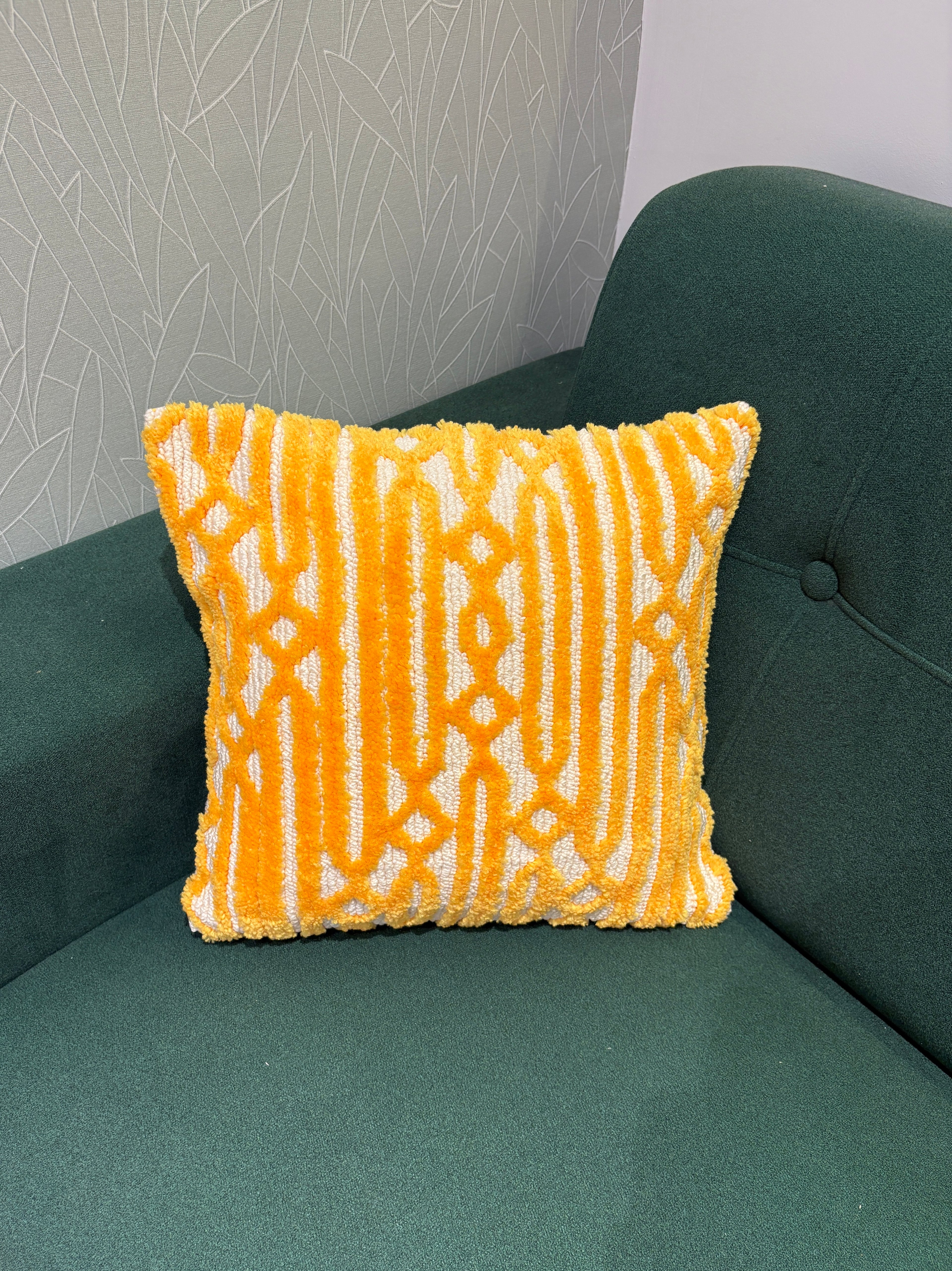 Textured Jute Cushion Cover – 16 x 16 inches