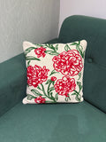 Embroidered Jute Cushion Cover – 16 x 16 inches