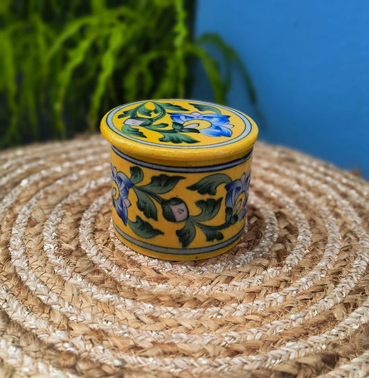 BLUE POTTERY JAR
