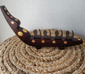 WOODEN RACE BOAT