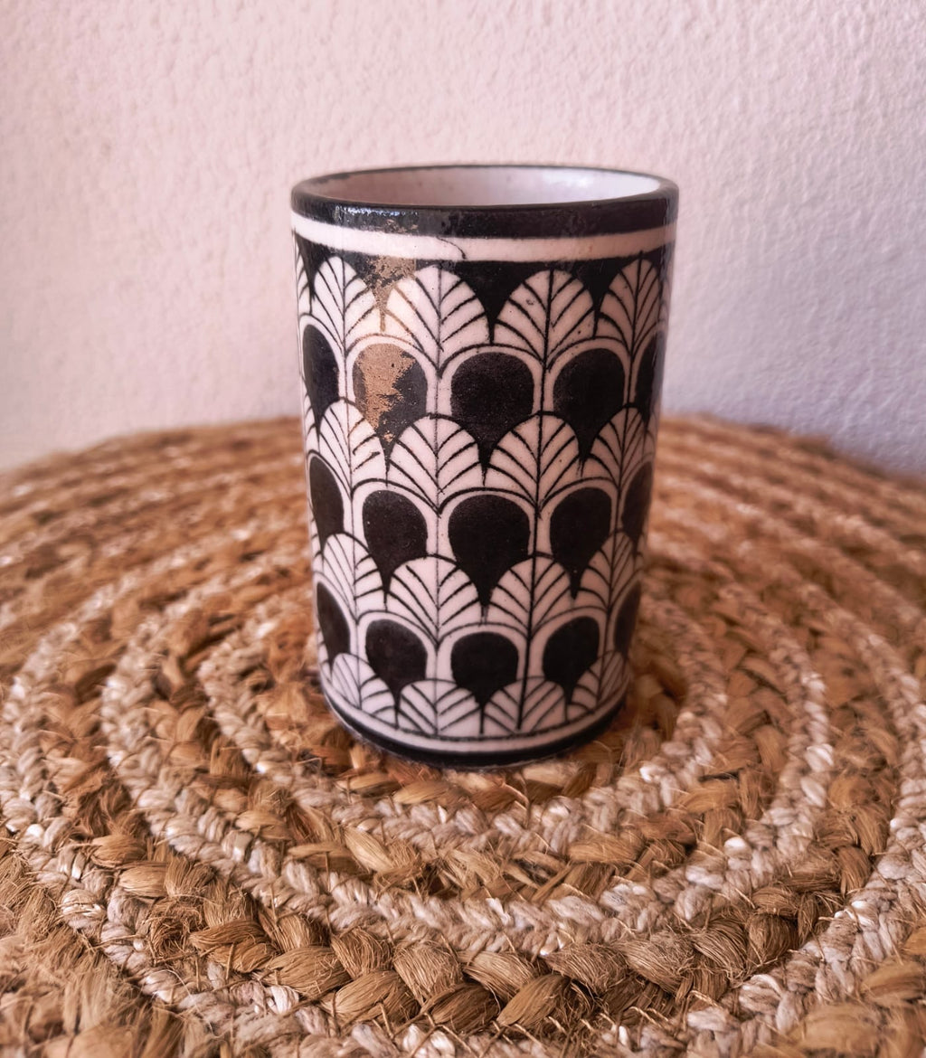 BLUE POTTERY PEN HOLDER