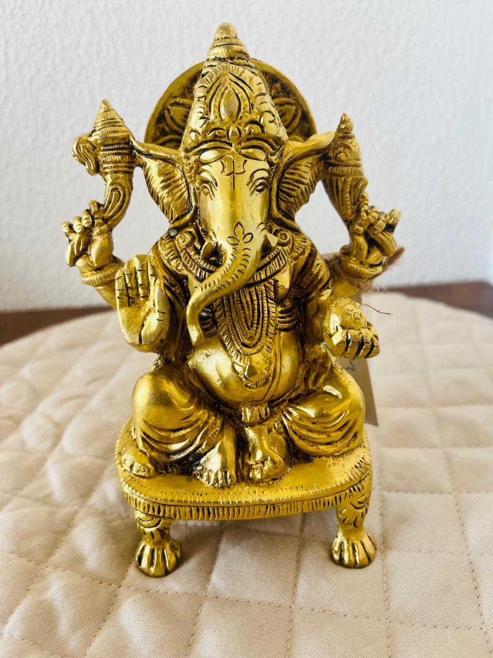 CHAWKI GANESH BRASS DECOR