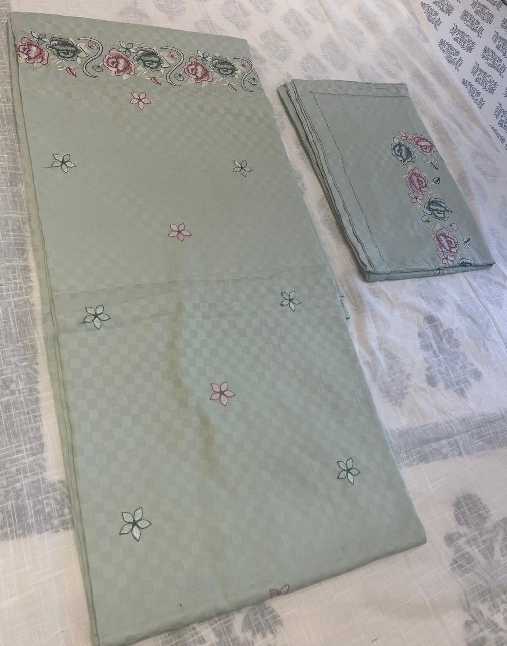 KING SIZE EMBROIDERY BEDSHEET