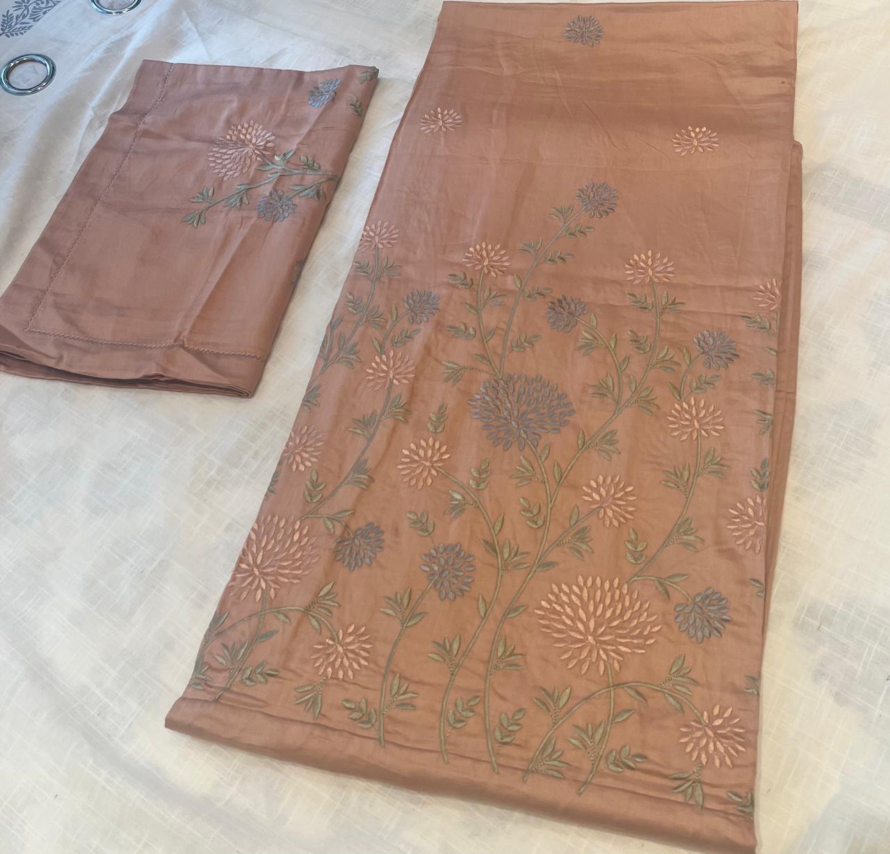 KING SIZE EMBROIDERY BEDSHEET