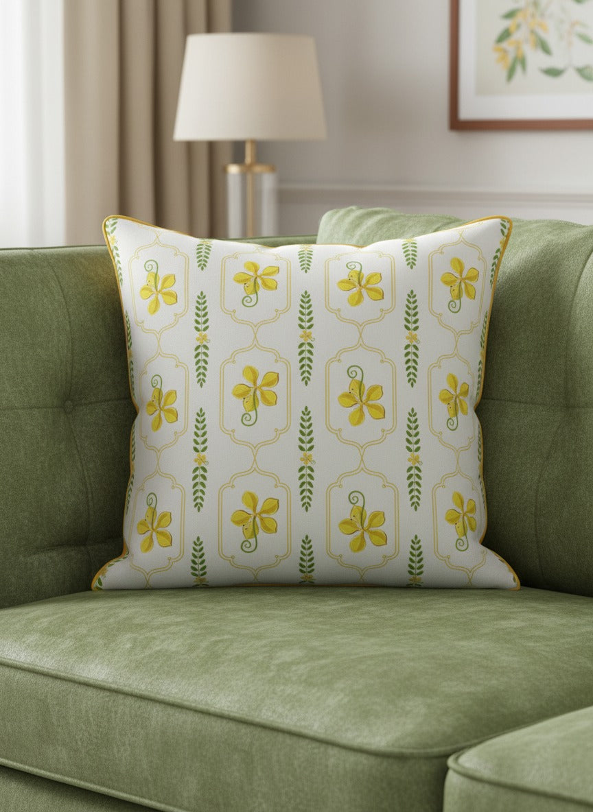Vishu Special Kanikonna Cushion Cover