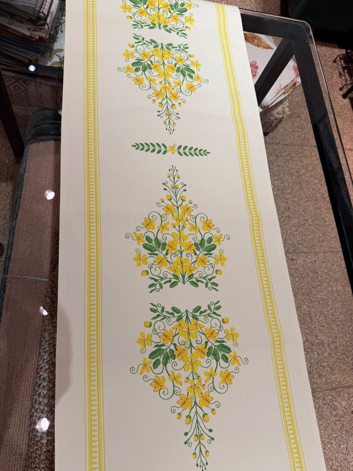 Vishu Special Kanikonna Table Runner