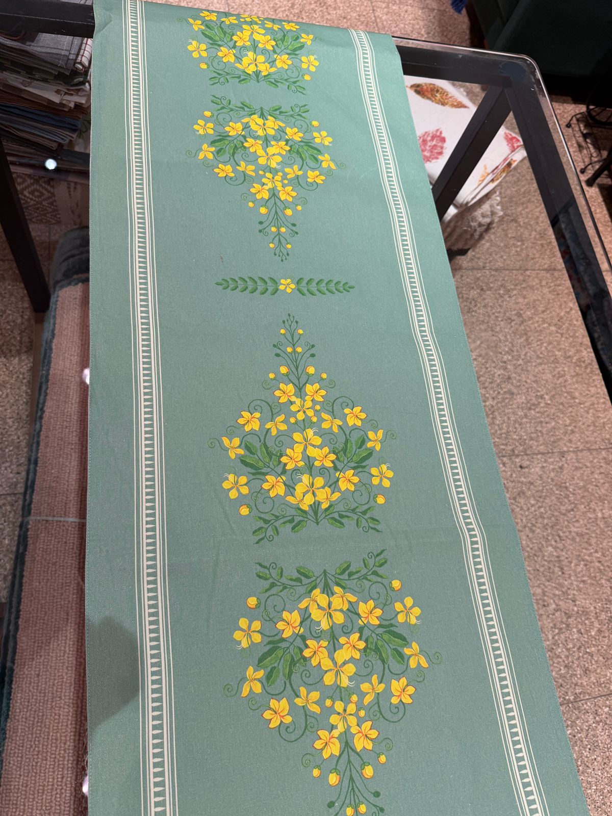 Vishu Special Kanikonna Table Runner