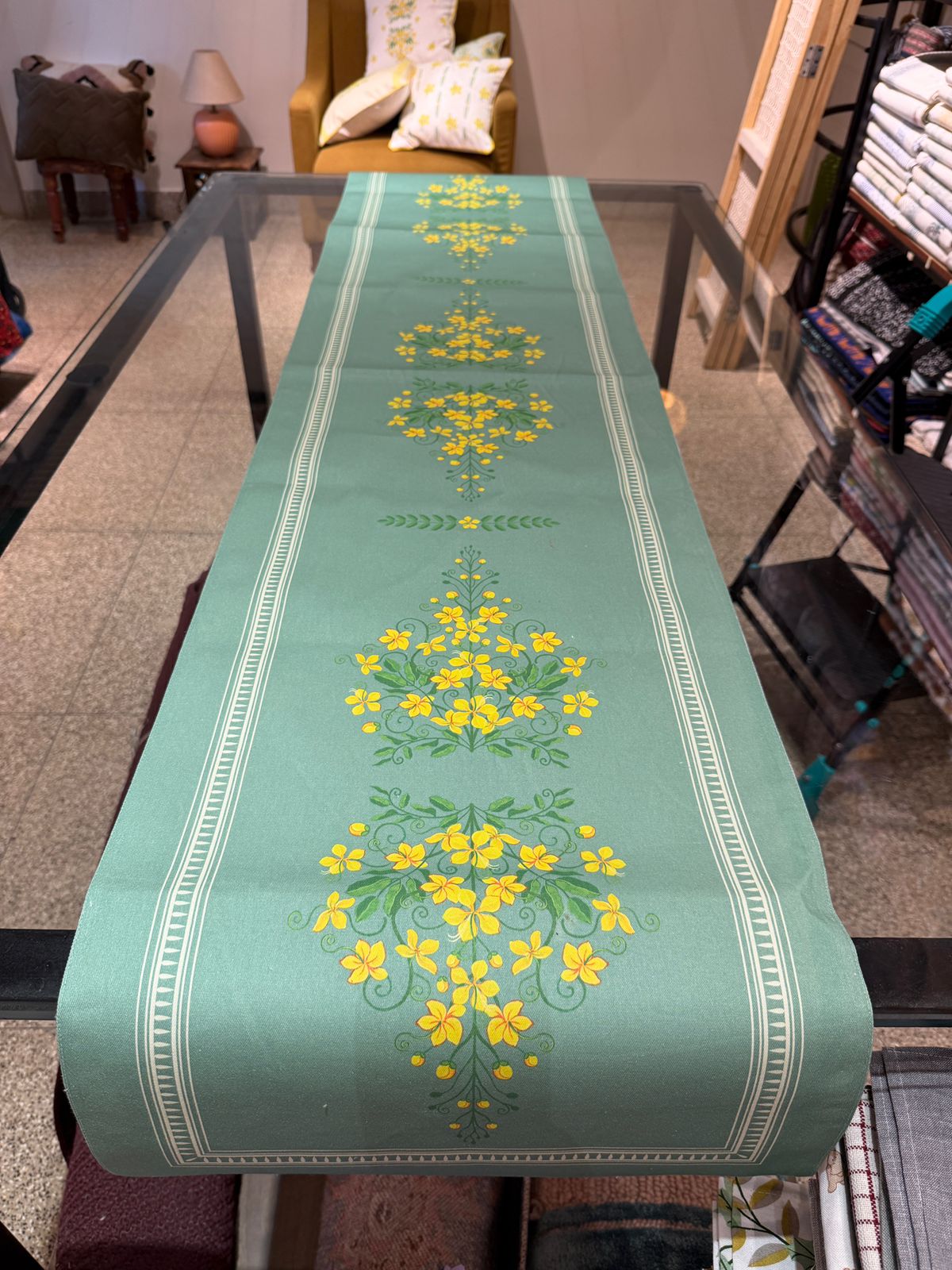 Vishu Special Kanikonna Table Runner