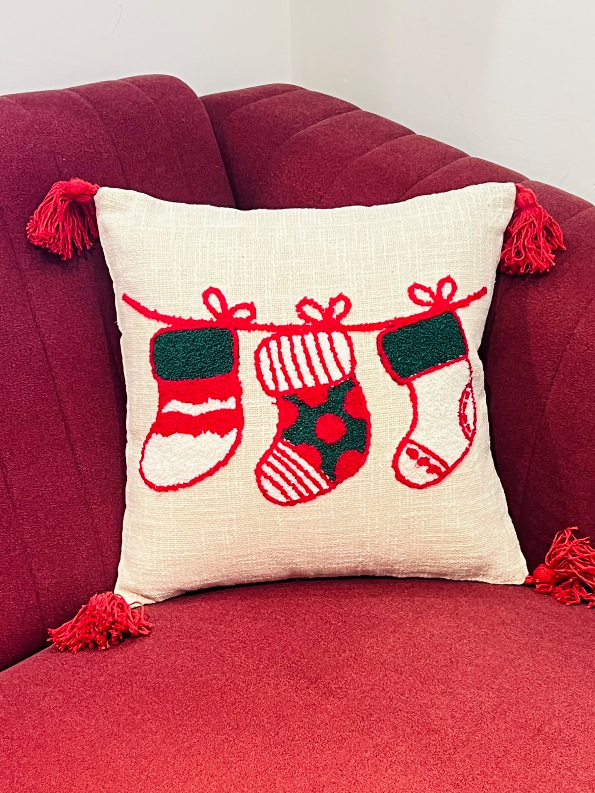 XMAS THEME CUSHION COVER 16*16